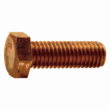Midwest Fastener Not Graded, 1/2"-13 Hex Head Cap Screw, Plain Silicon Bronze, 1-1/2 in L, 3 PK 39383